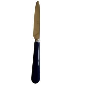 NEW Sabre Paris Pop Unis Navy Blue Dinner Knife Stainless Steel